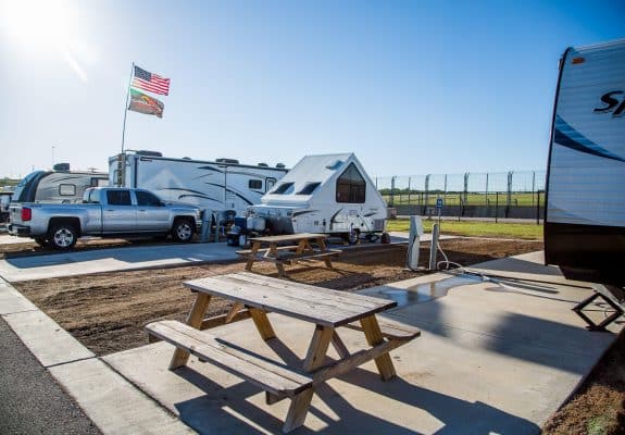 Picnic Tables at COTA - Sunny Day
